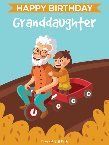 Riding Tricycle - Happy Birthday Granddaughter