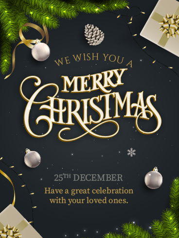 Trees, Presents & Pine Cones - Christmas