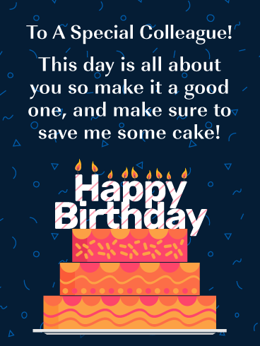 All About You -  Happy Birthday Card for Colleague